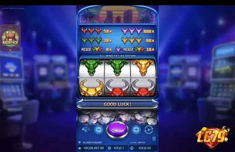 Ảnh giao diện chính game NIGHT MARKET (slot FC) chơi tại LC79