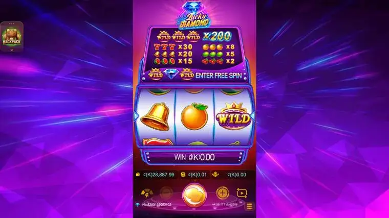 Ảnh giao diện chính game Lucky Diamond (slot JDB) chơi tại LC79