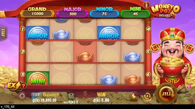 Ảnh giao diện chính game Money Pot Deluxe (slot JILI) chơi tại LC79
